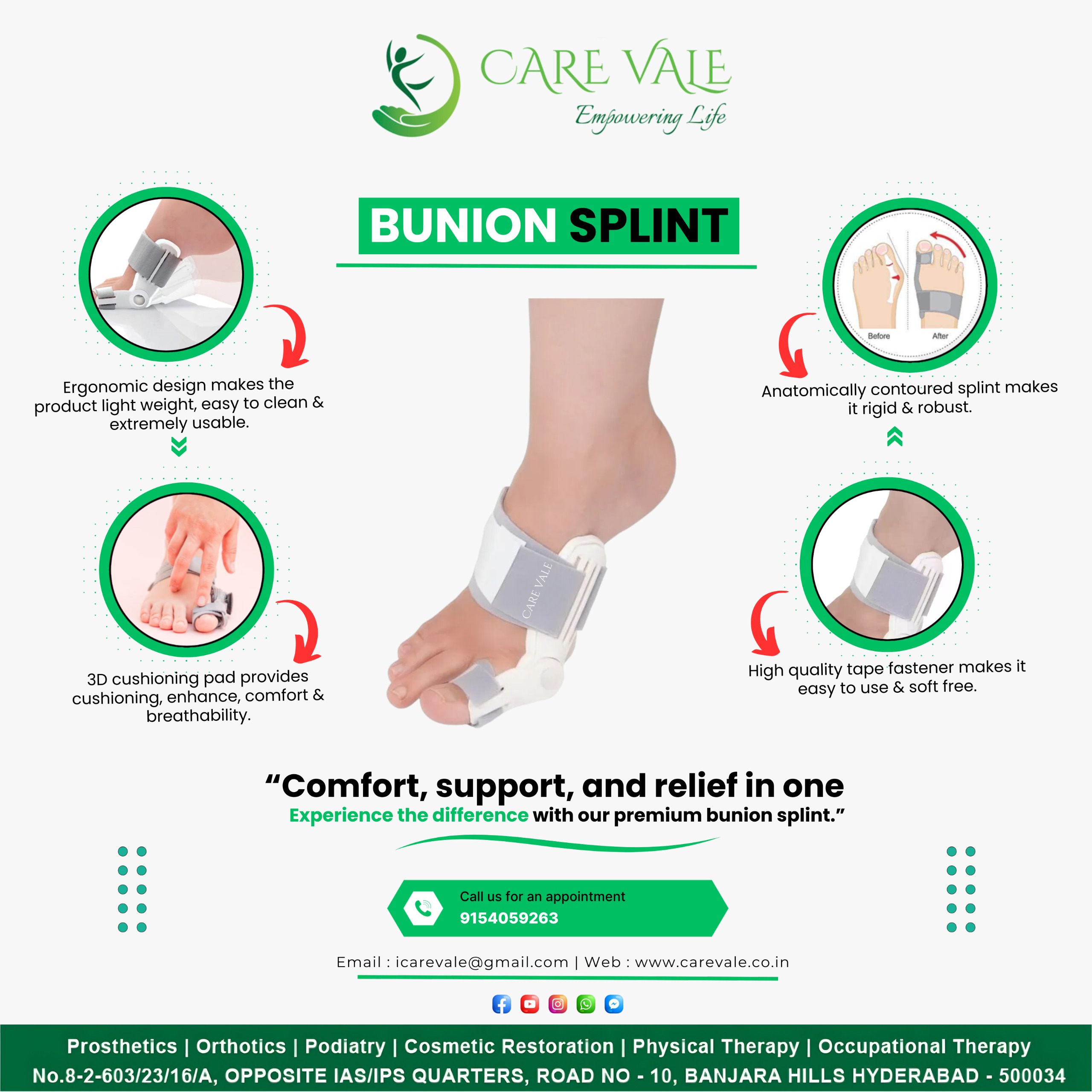 Carevale Prosthetics Artificial Leg Hyderabad