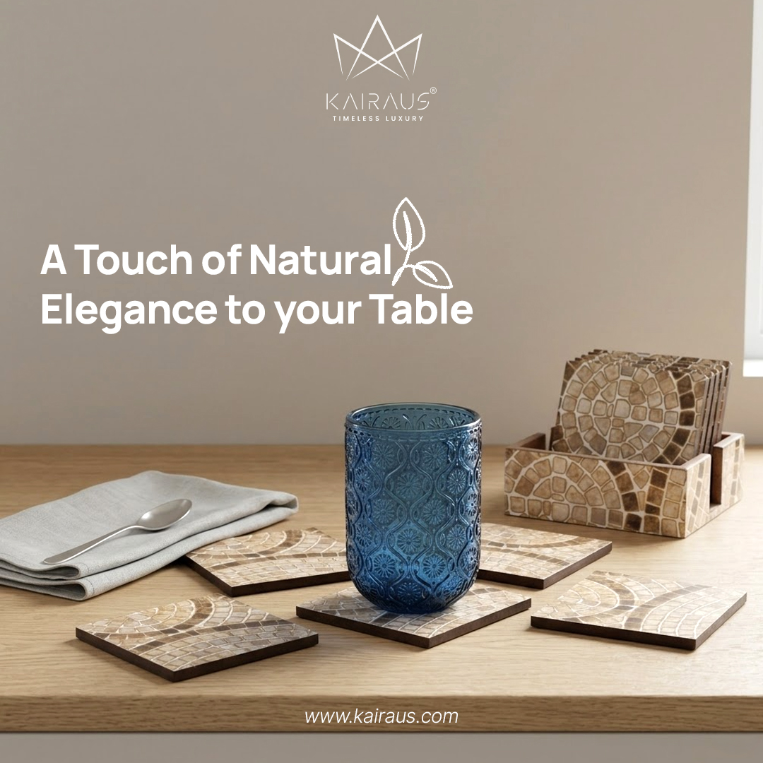 Premium Handcrafted Wooden Round Coasters