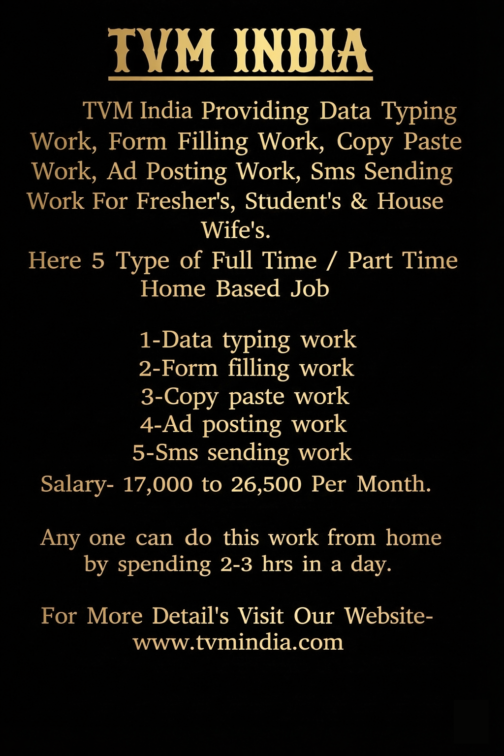Online and Offline Data Entry Jobs