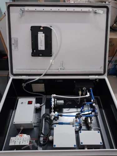 nline multi-parameter water quality analyzer system tracking BOD, COD, and TSS levels in industries