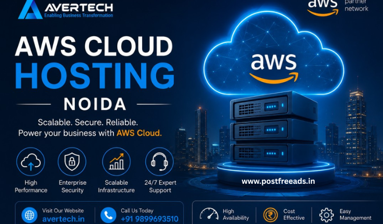 Secure and scalable AWS cloud hosting infrastructure managed by Avertech in Noida