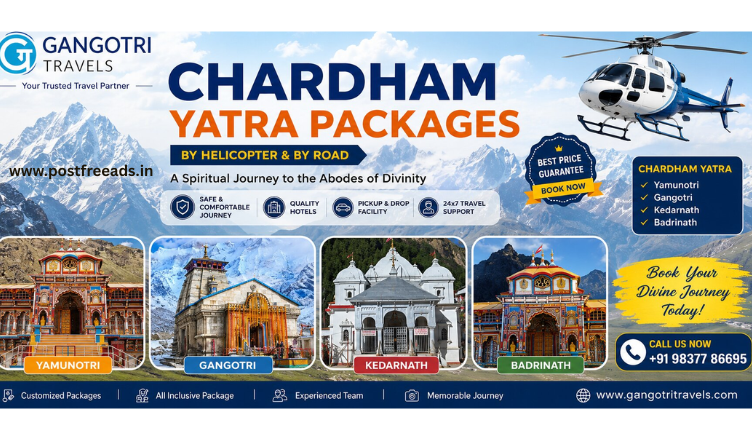 Pilgrims embarking on the sacred Char Dham Yatra package tour in Uttarakhand