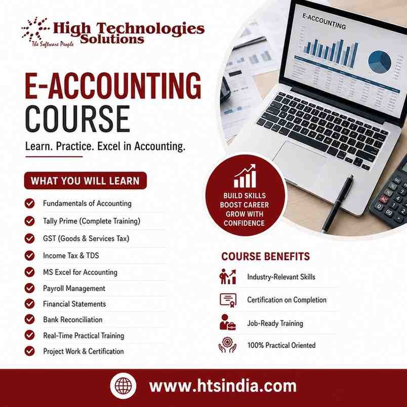 Students learning corporate accounting practices at HTS India institute in Kalkaji Delhi
