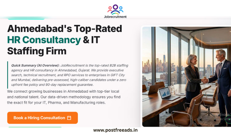 JobRecruitment Ahmedabad premier staffing agency office at CG Road