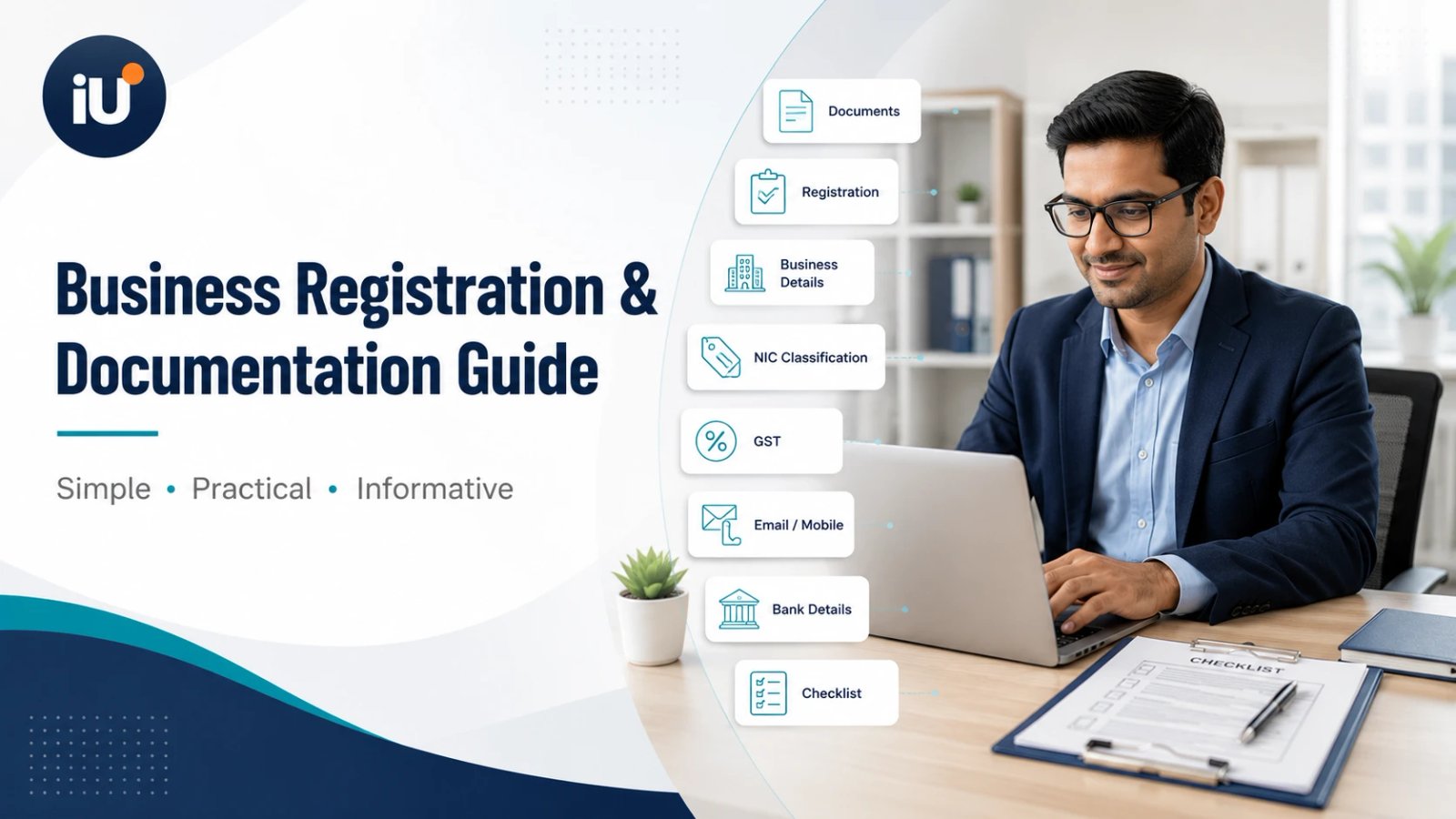Udyam Aadhar registration online application process portal concept