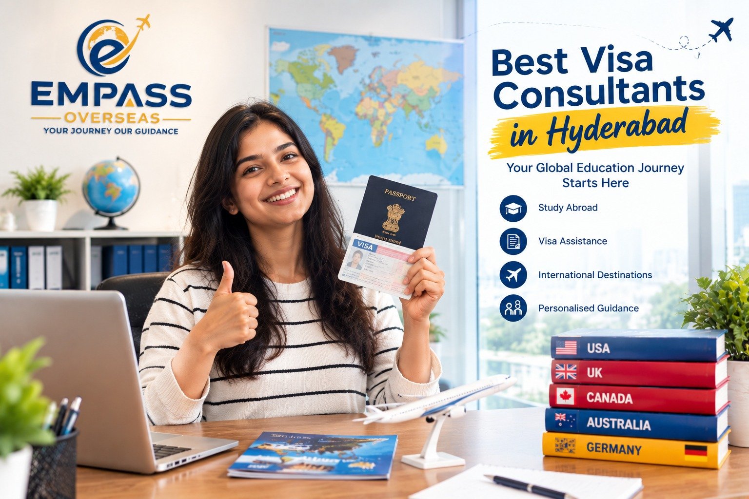 Empass Overseas team providing expert visa and immigration consultation in Hyderabad