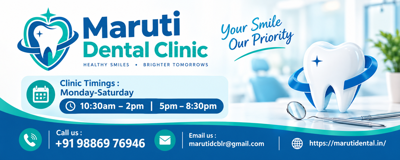 Dr. Kalpana Vijay performing a painless root canal treatment at Maruti Dental Clinic Bangalore