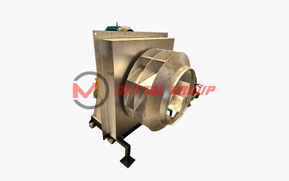 Customizable backward curved impeller for Mittal Blowers industrial centrifugal fan