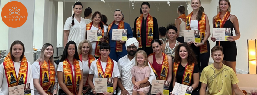 Mrityunjay Yogpeeth residential yoga school campus in Rishikesh India